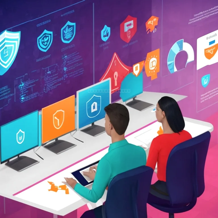 Equipo de profesionales en capacitación de ciberseguridad